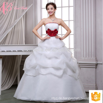 Puffy Ballkleid mehrschichtige Spitze appliques preiswerten Großverkauf-Hochzeitskleid
